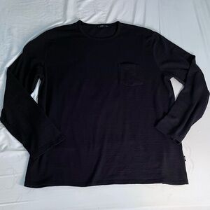 Men’s XL Onia Black Long Sleeve Knit Shirt